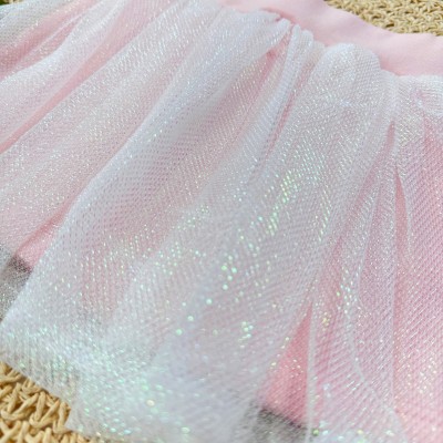 Conj. Blusa de Moletom Stargirl e Saia Tule - Rosa